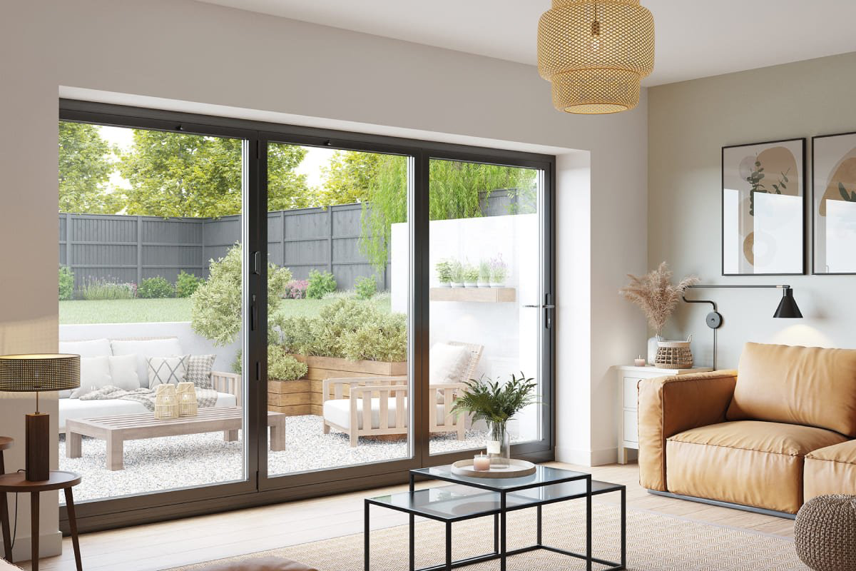 Inside House view of new Bi-Fold Doors